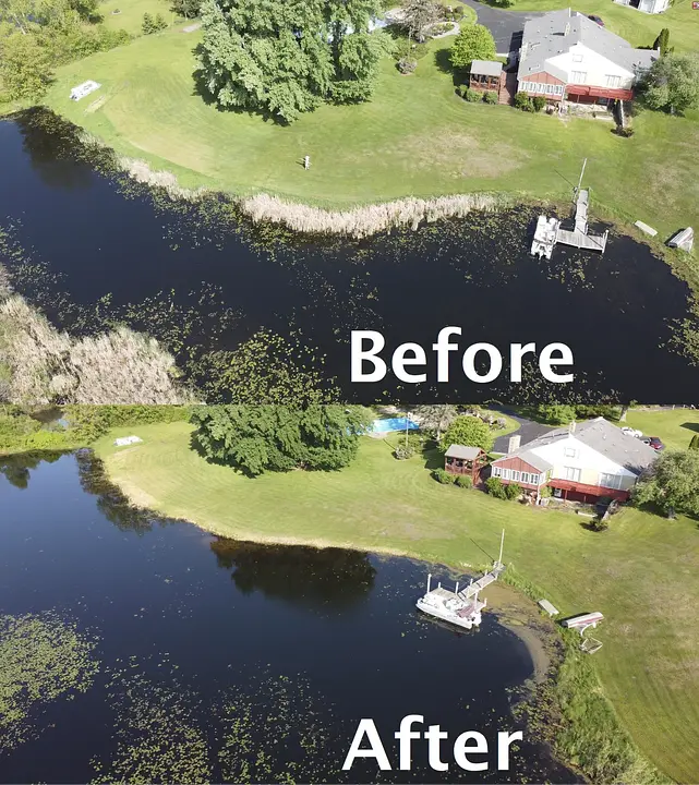 Aqua Contracting before and after, project 1