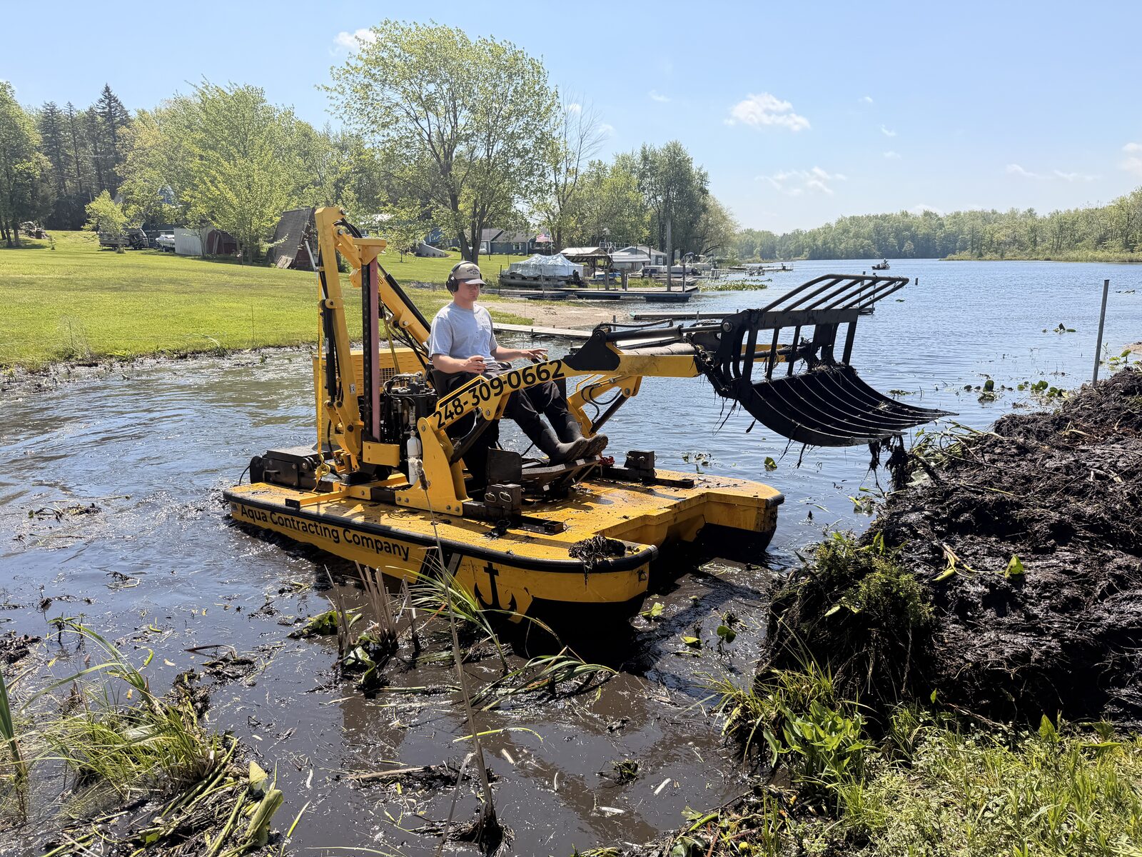 Lake Weed Root Removal project photo 3